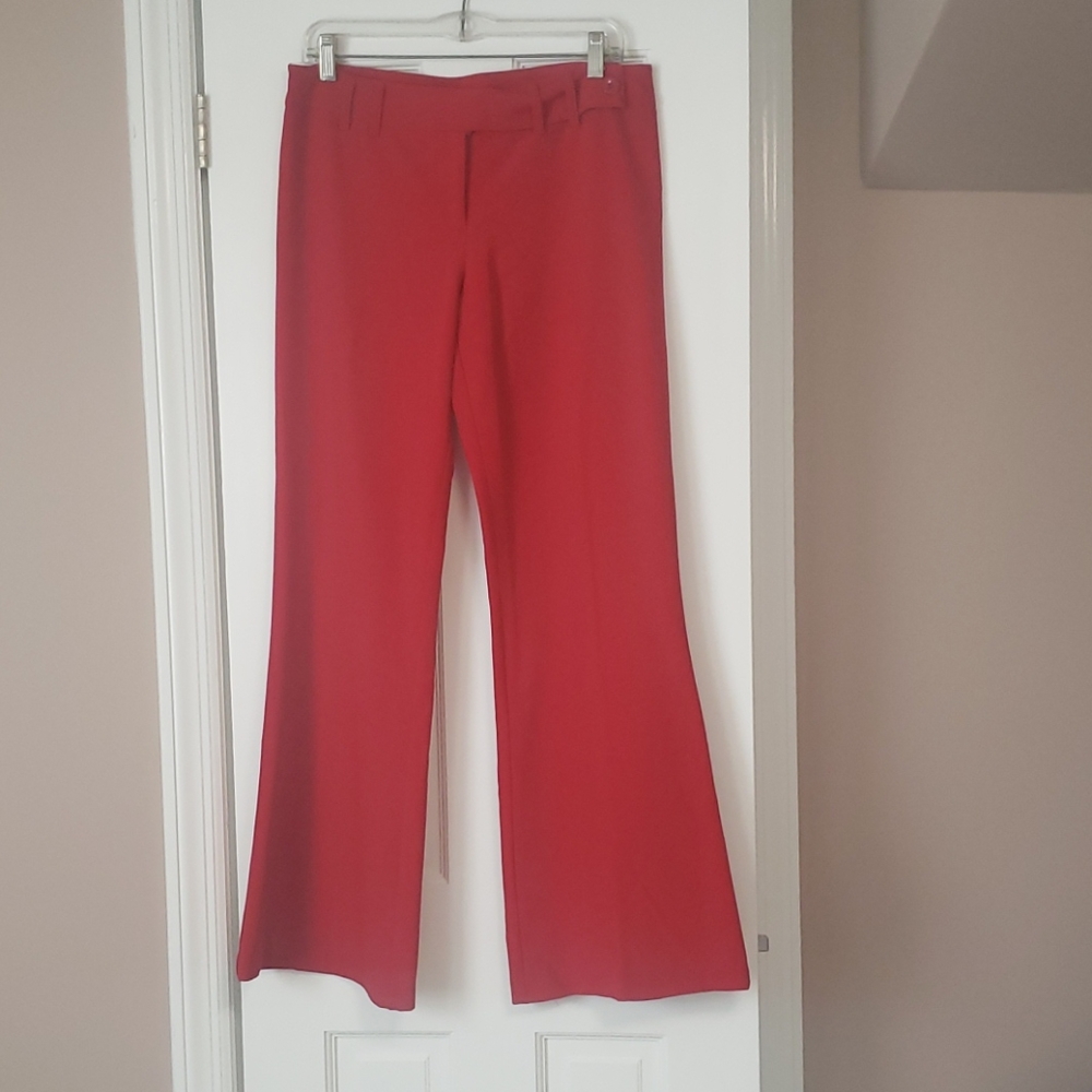 Red Wide Leg Pants